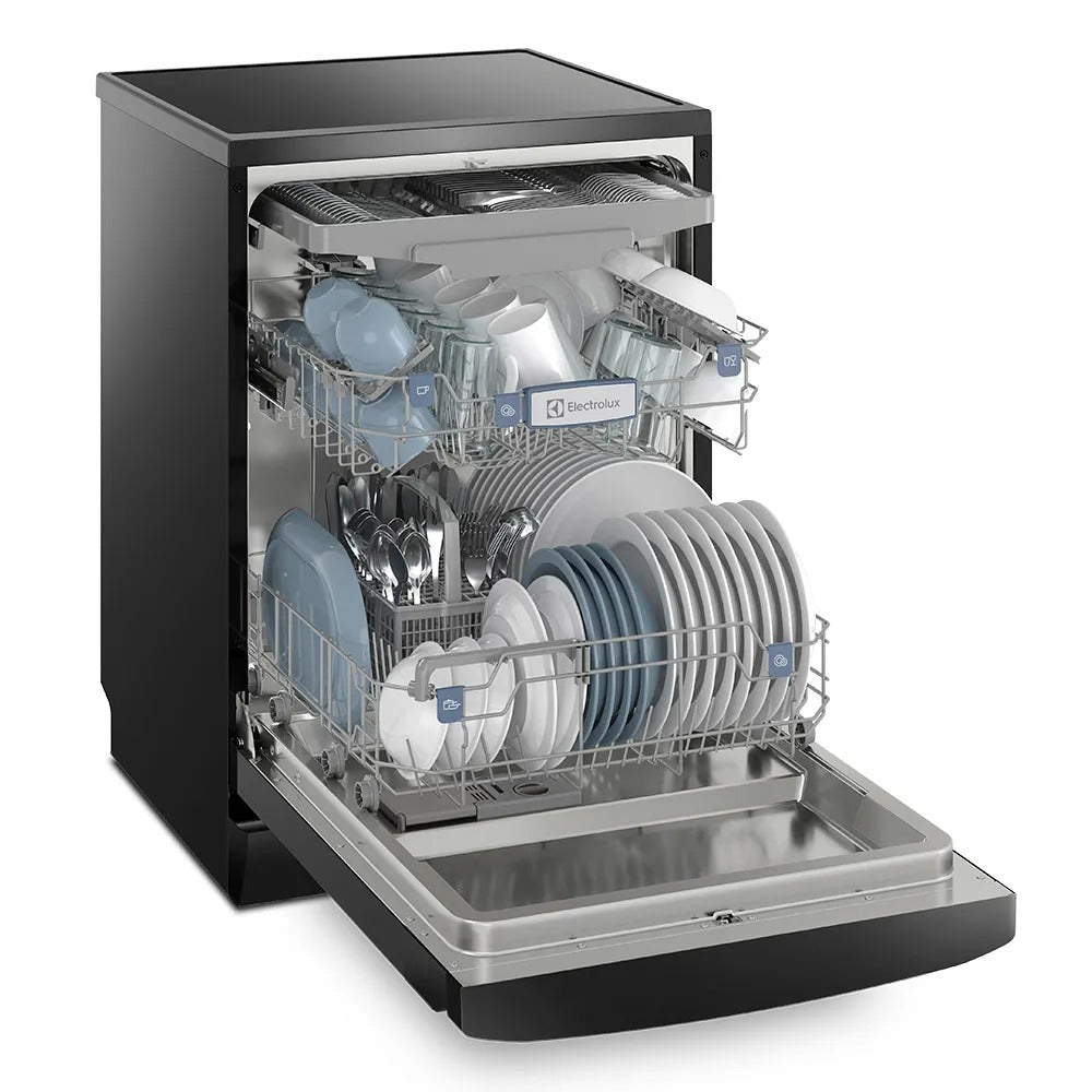 Lava-Louças Electrolux 14 Serviços Preta Experience com Função Higienizar Compras - LL14P